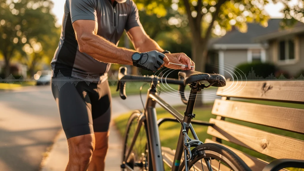 Selle de vélo trop rigide inspectée avant achat, illustrant conseils et erreurs à éviter